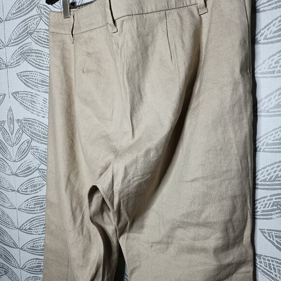 J Jill Linen Pants Stretch Tan Neutral Khaki - Picture 5 of 6
